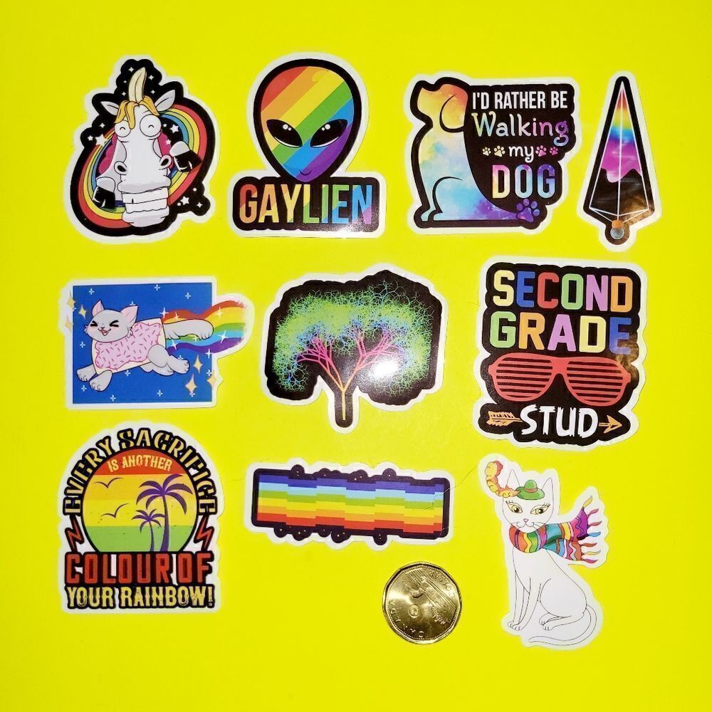 3/$20 Brand New 10x Waterproof Funny stickers #2